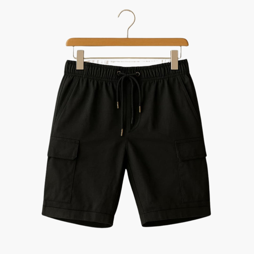 Short cargo homme a cordon de serrage