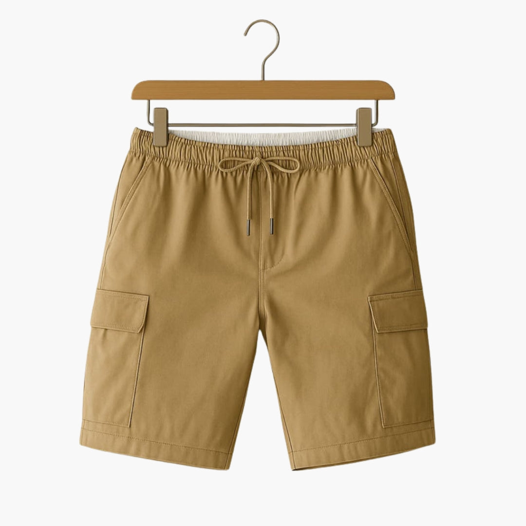 Short cargo homme a cordon de serrage