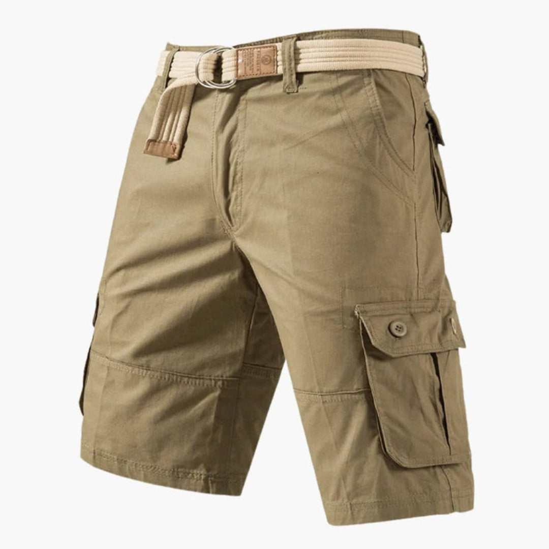Kurze Herrenhose mit Reißverschlussverschluss