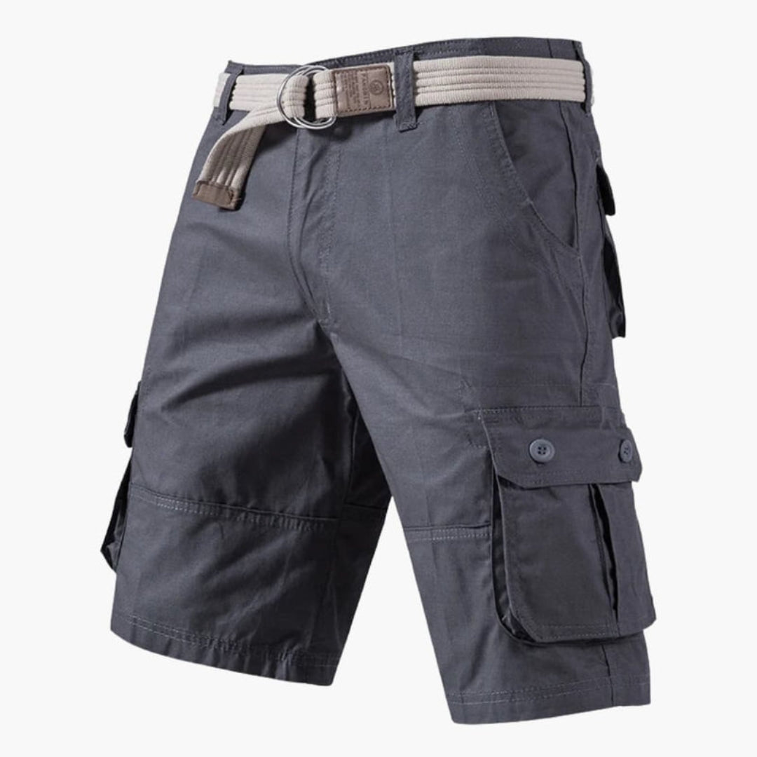 Kurze Herrenhose mit Reißverschlussverschluss