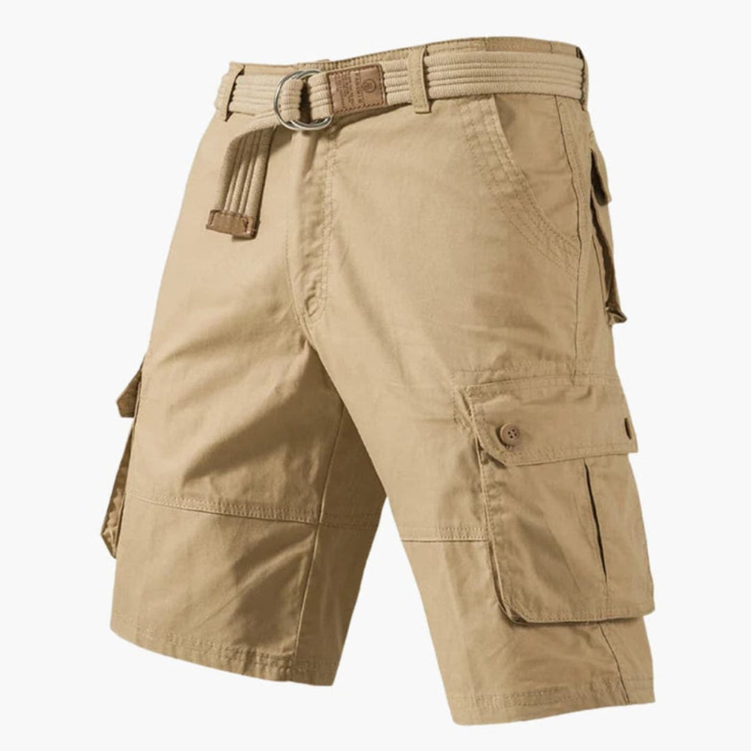 Kurze Herrenhose mit Reißverschlussverschluss