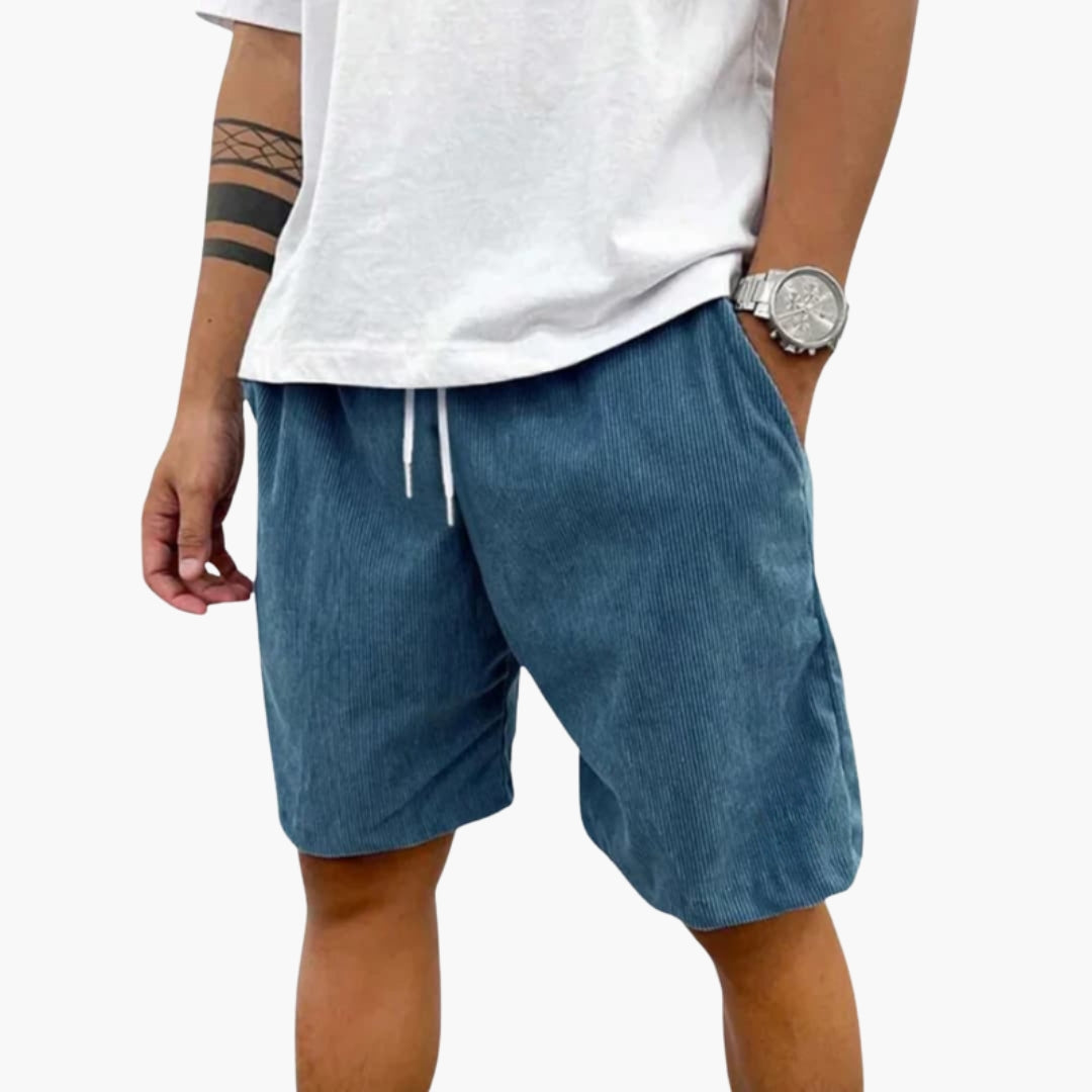 Short homme avec cordon de serrage et poche arrière