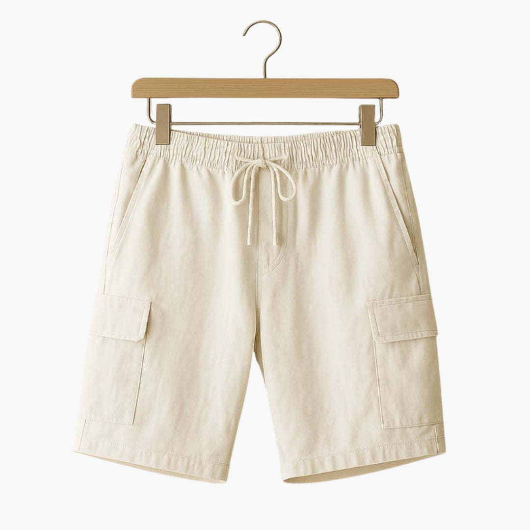 Short homme avec cordon de serrage et poches cargo