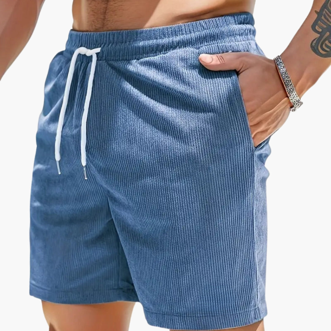 Short homme avec cordon de serrage et poches latérales
