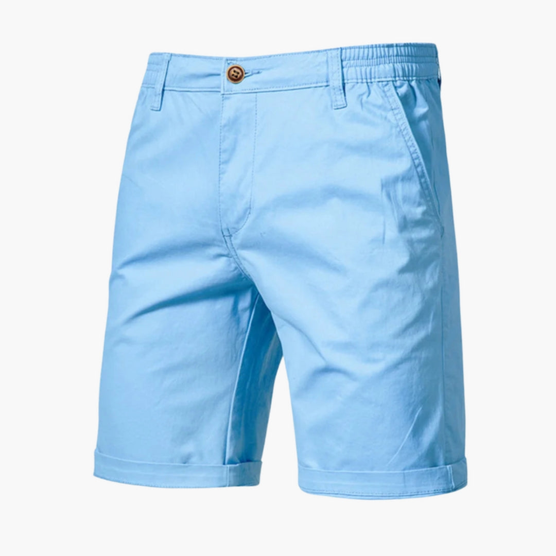 Short homme avec fermeture bouton et poches latérales