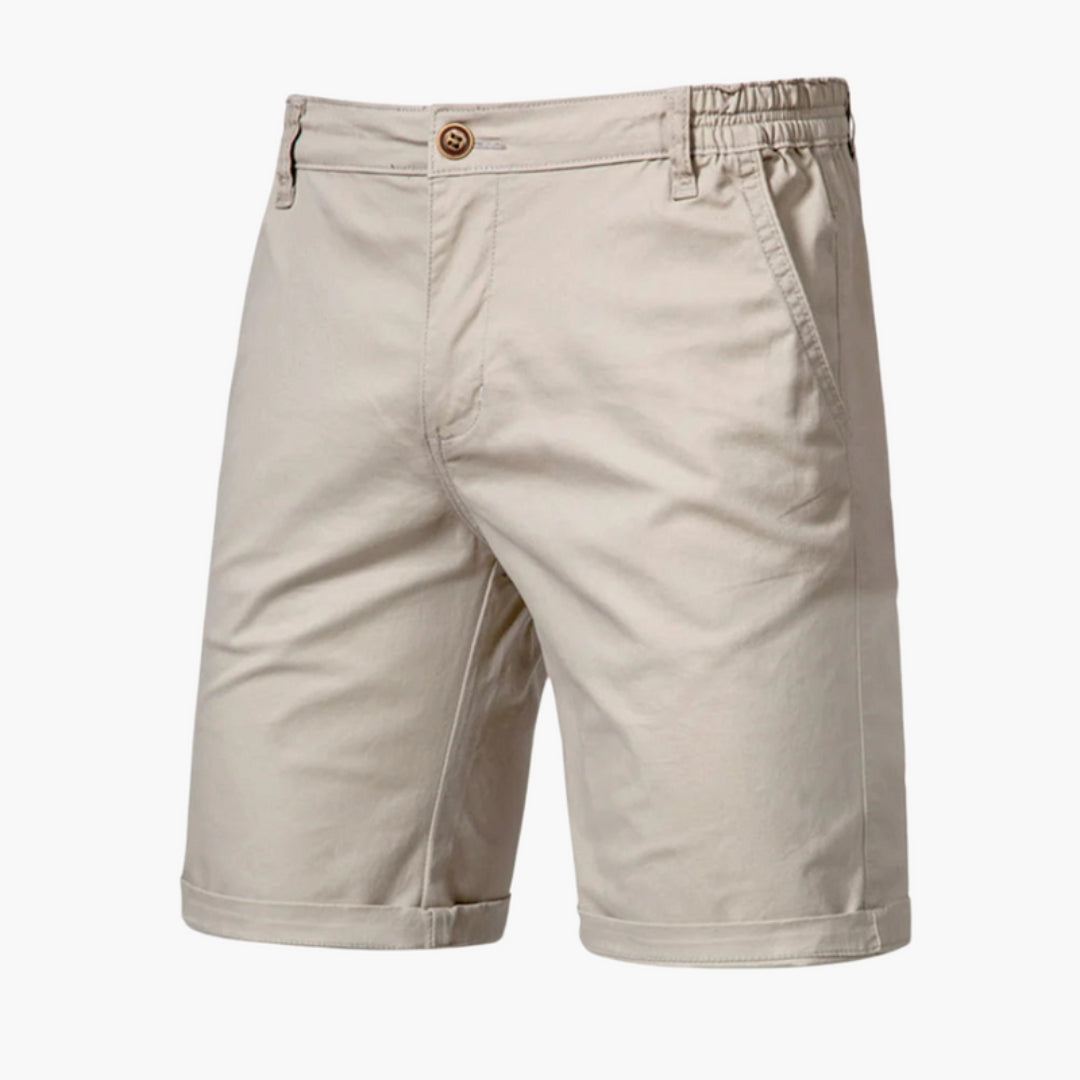 Short homme avec fermeture bouton et poches latérales