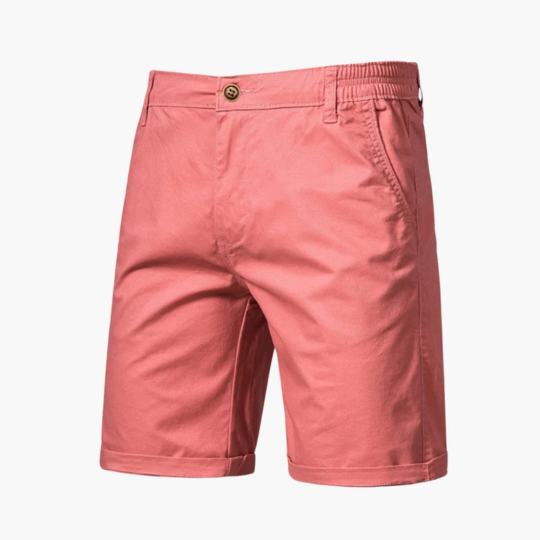 Short homme avec fermeture bouton et poches latérales
