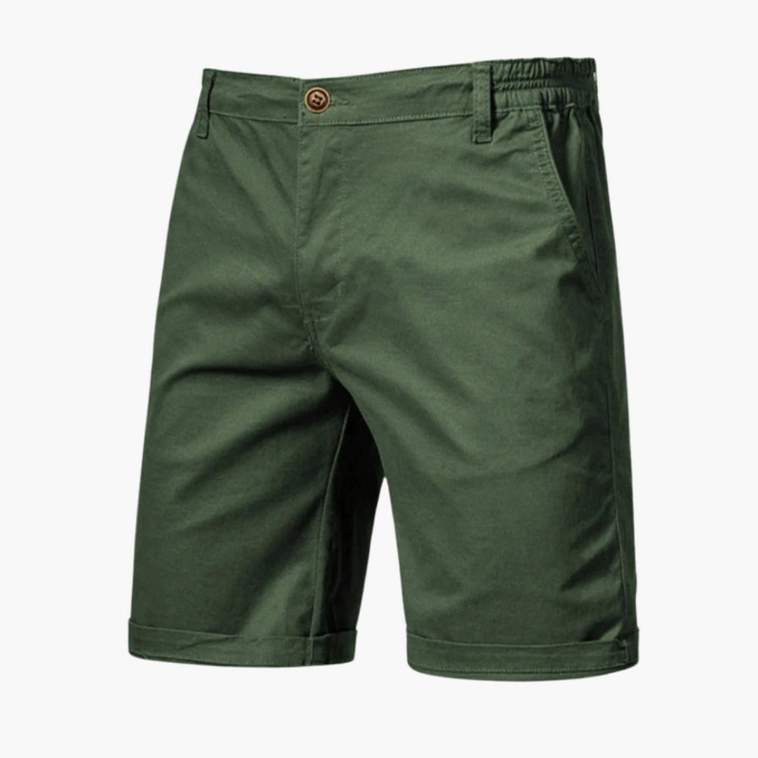 Short homme avec fermeture bouton et poches latérales