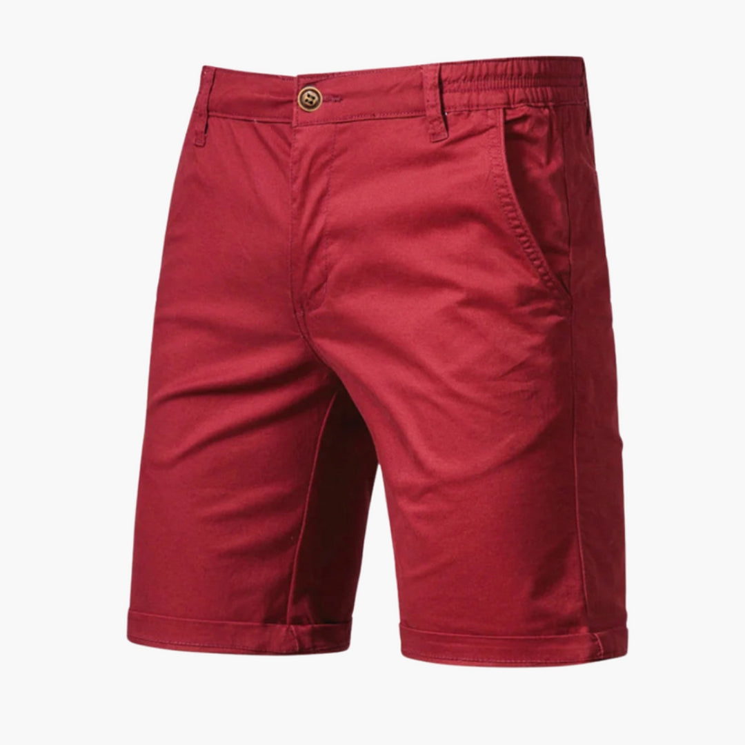 Short homme avec fermeture bouton et poches latérales