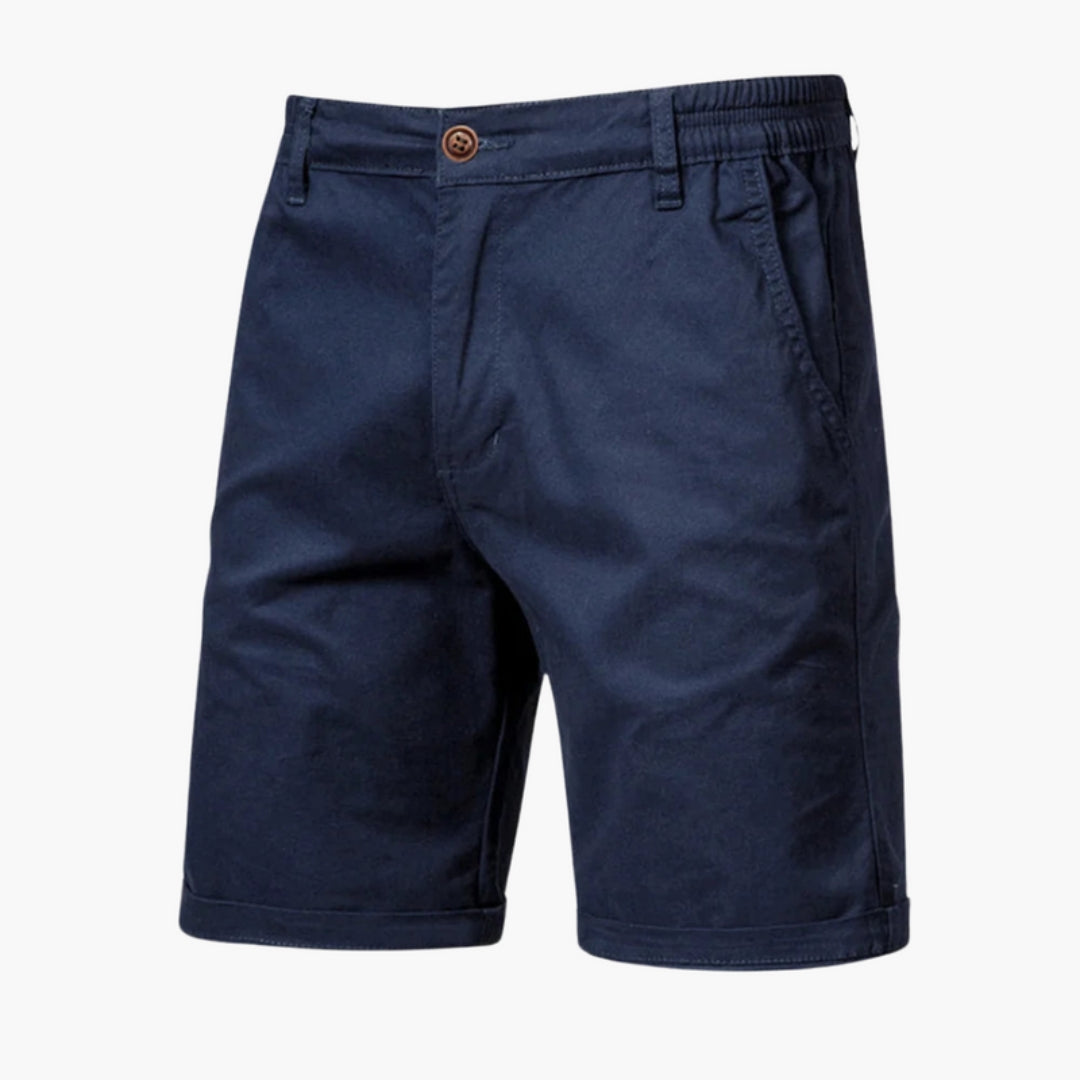 Short homme avec fermeture bouton et poches latérales