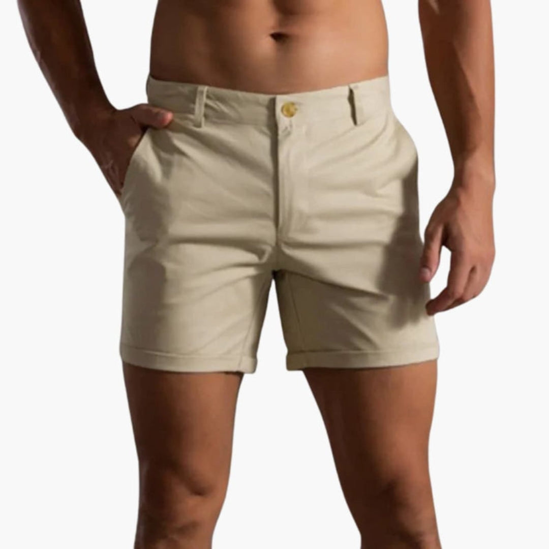 Short homme avec passants de ceinture