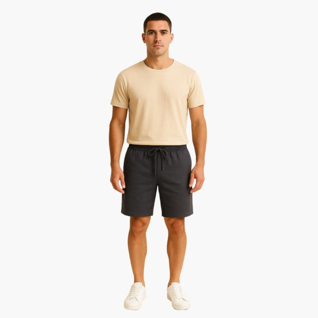 Short homme avec taille à cordon