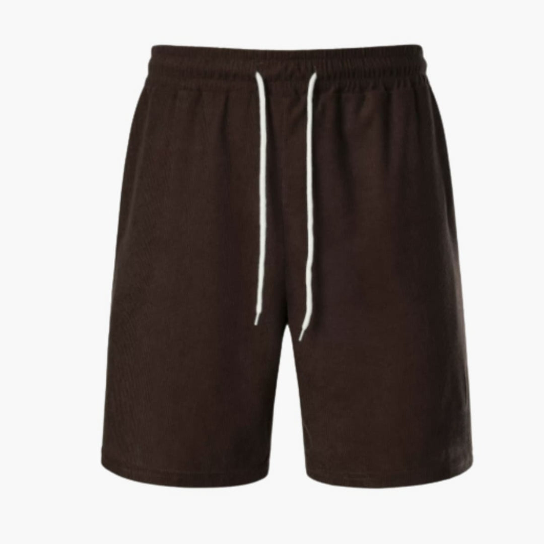 Short homme en velours côtelé avec surface côtelée