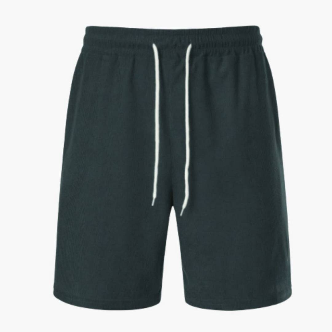 Short homme en velours côtelé avec surface côtelée