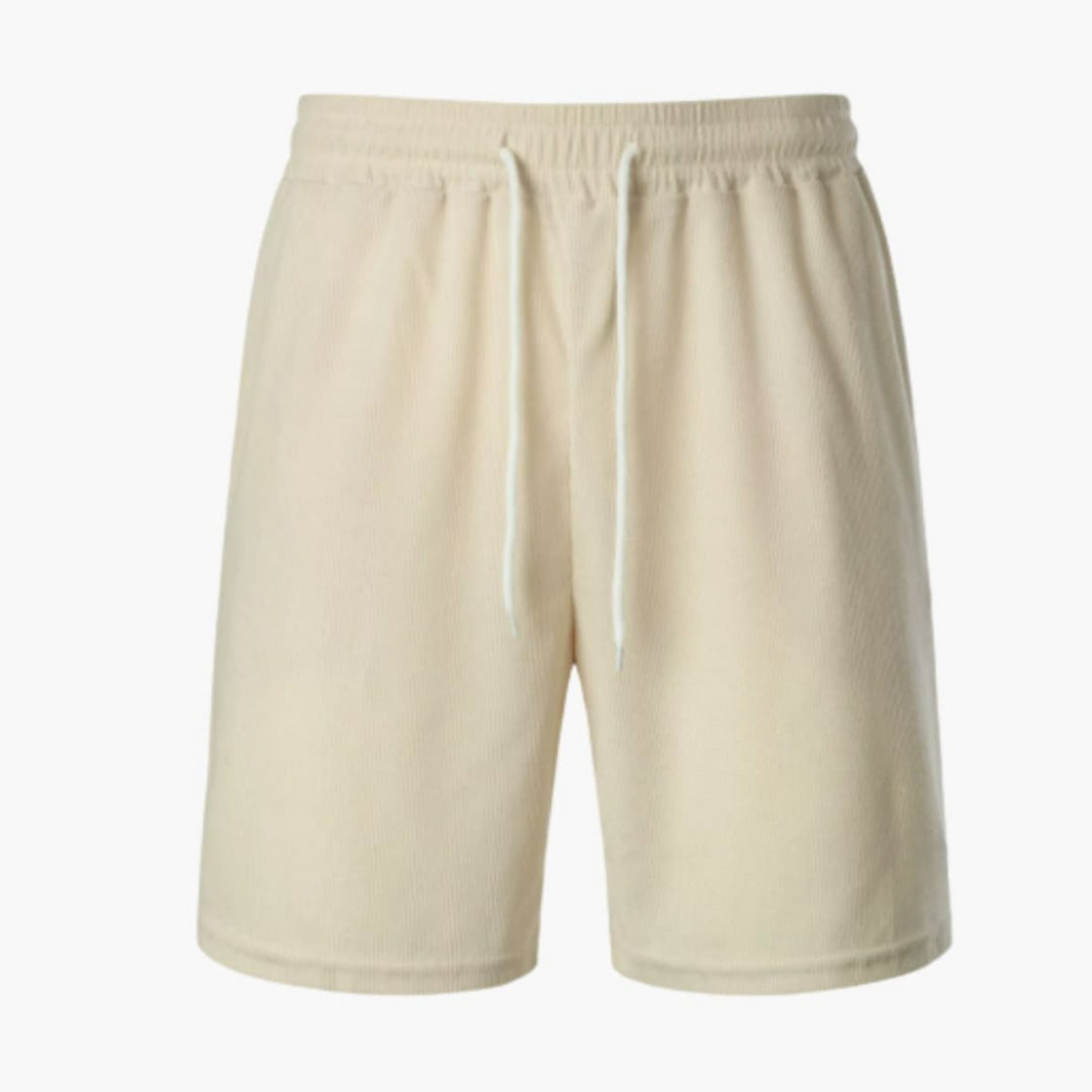 Short homme en velours côtelé avec surface côtelée