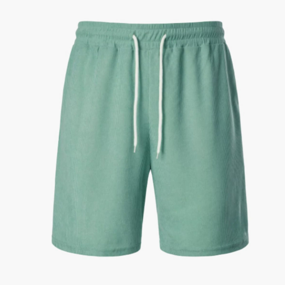 Short homme en velours côtelé avec surface côtelée