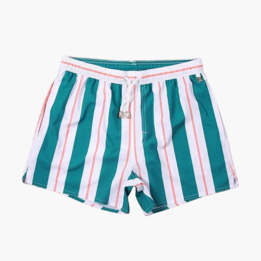 Calções de banho para homens com bolsos laterais