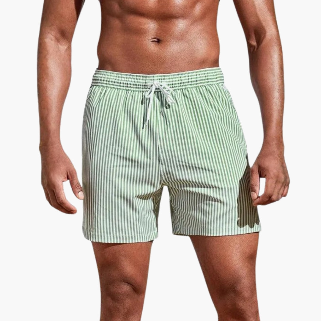 Shorts de surf pour hommes avec taille à cordon