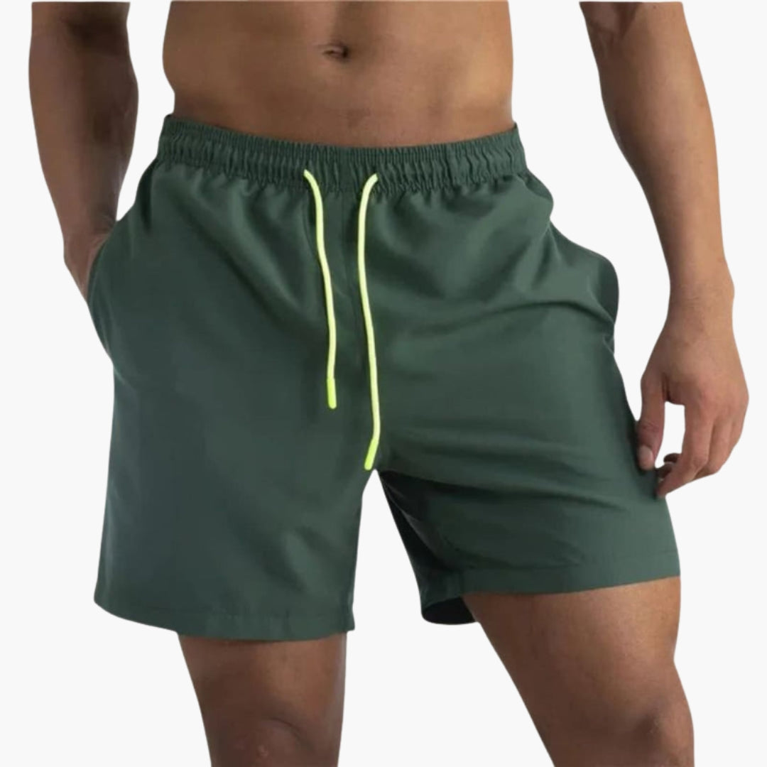 Shorts pour hommes a taille à cordon