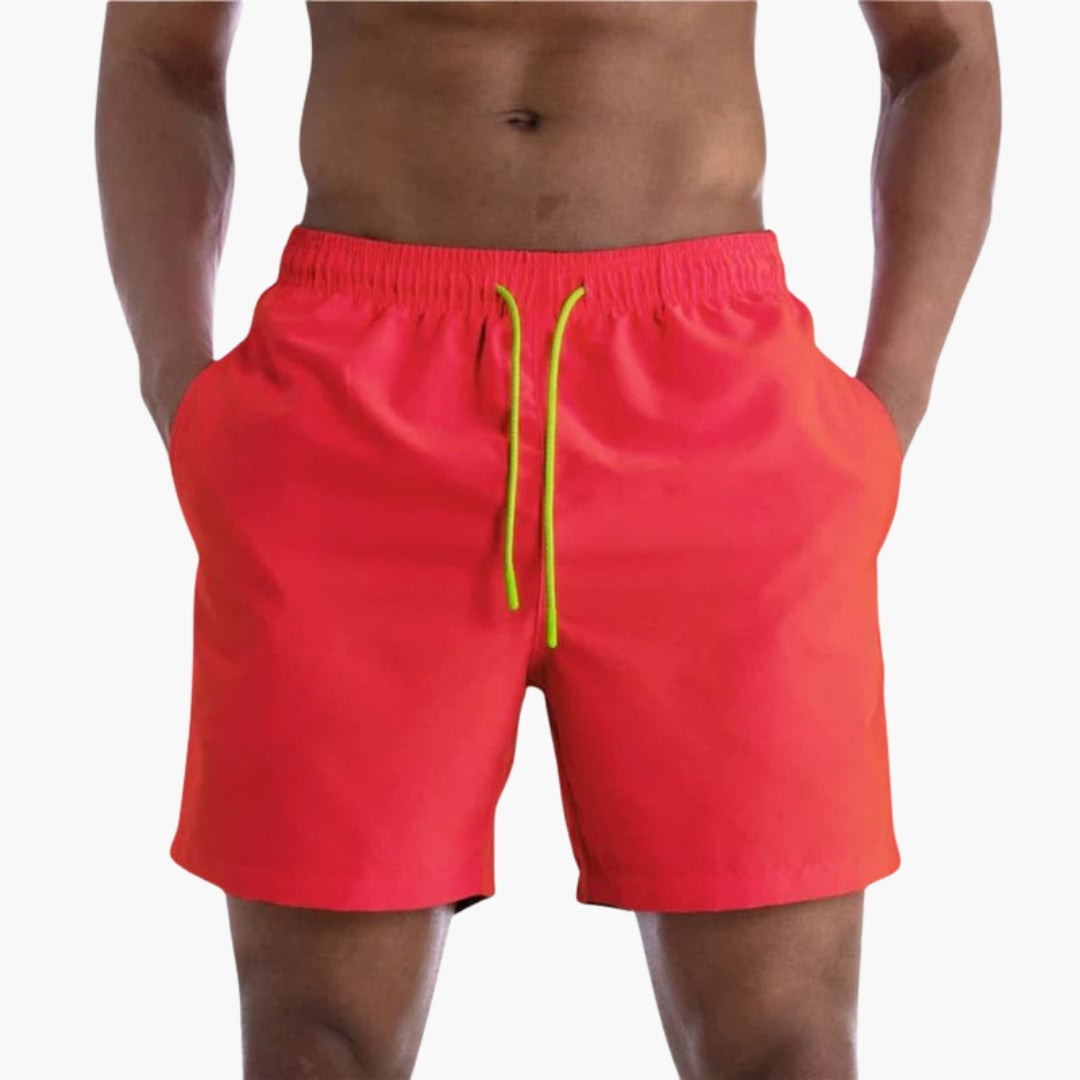 Shorts pour hommes a taille à cordon