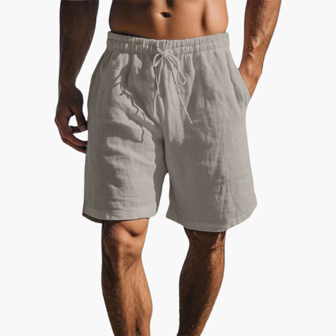 Shorts pour hommes a taille à cordon et poches latérales
