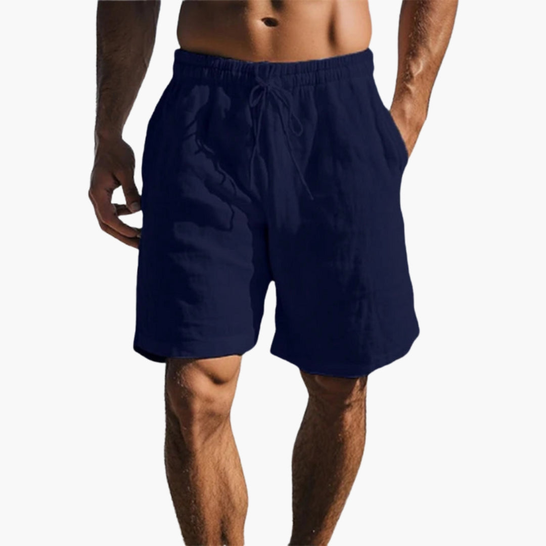 Shorts pour hommes a taille à cordon et poches latérales