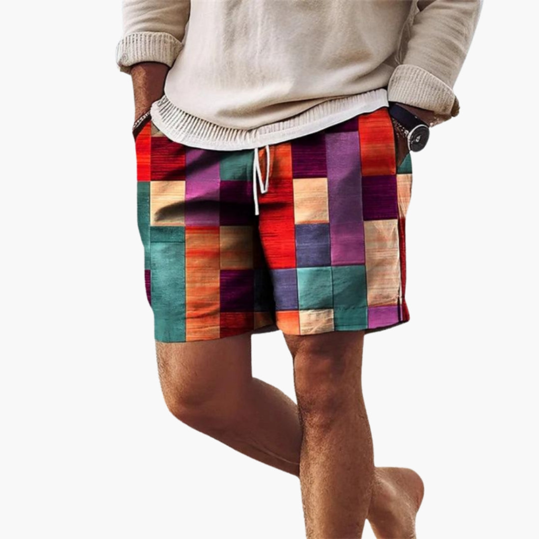 Herreshorts med elastisk talje