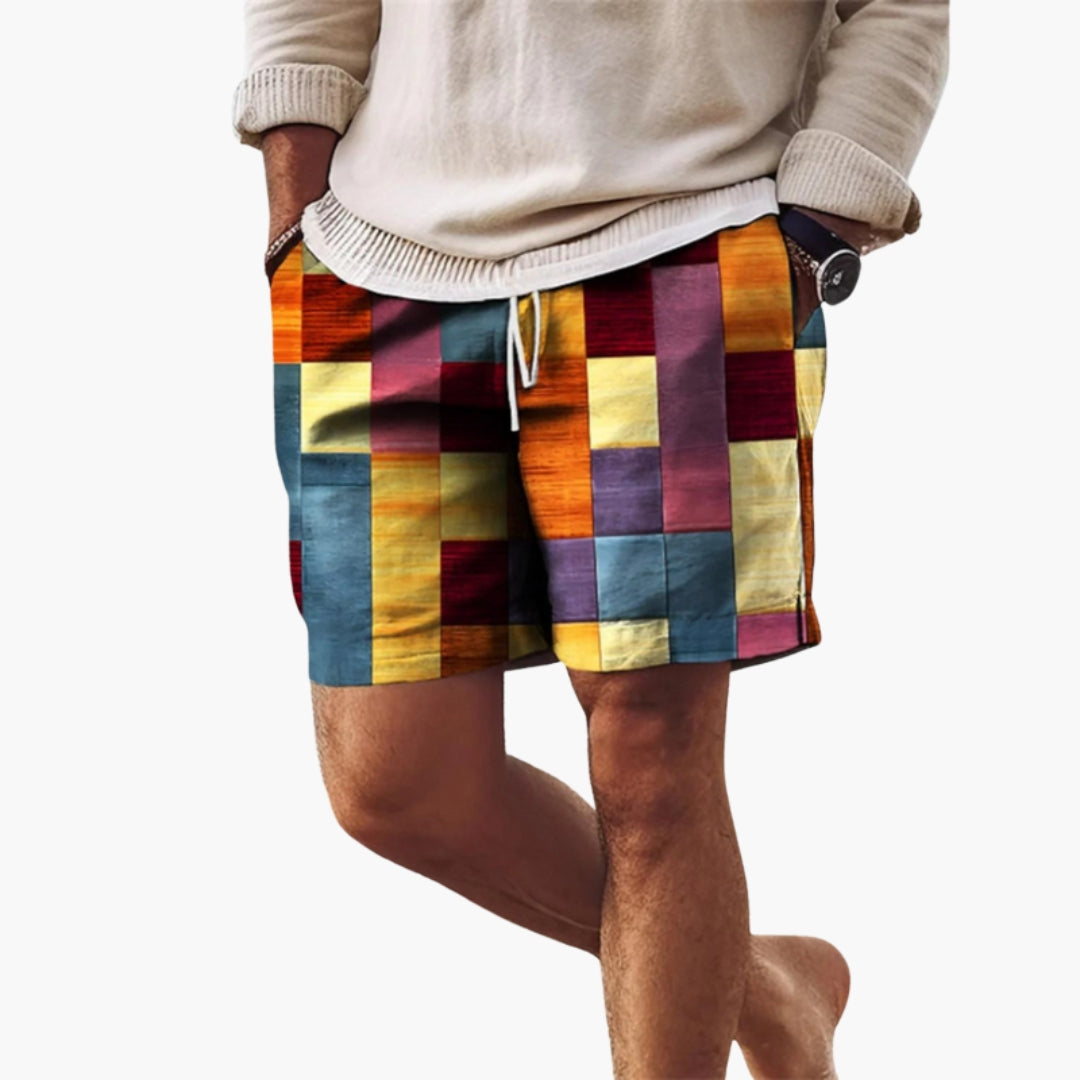 Herreshorts med elastisk talje