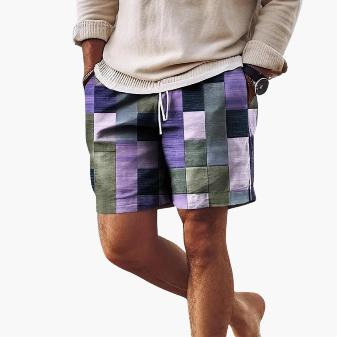 Herreshorts med elastisk talje