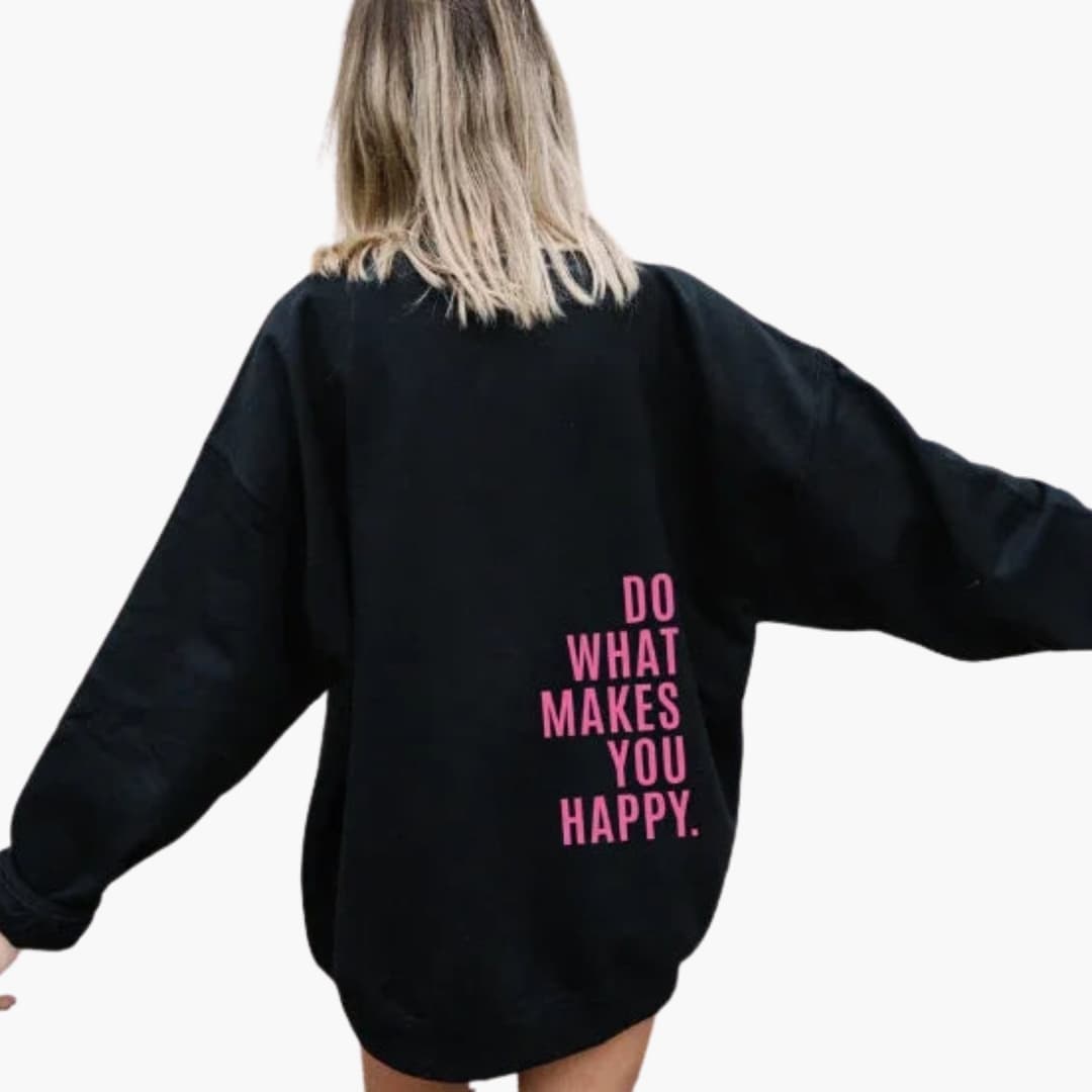 Sweat à Capuche Femme avec Dos Imprimé