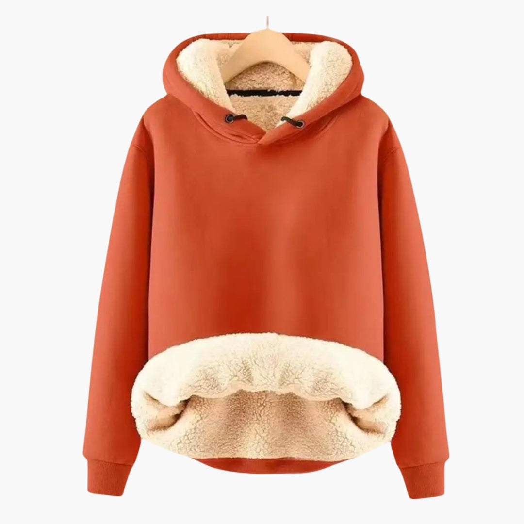 Sweat à Capuche Femme avec Doublure Sherpa