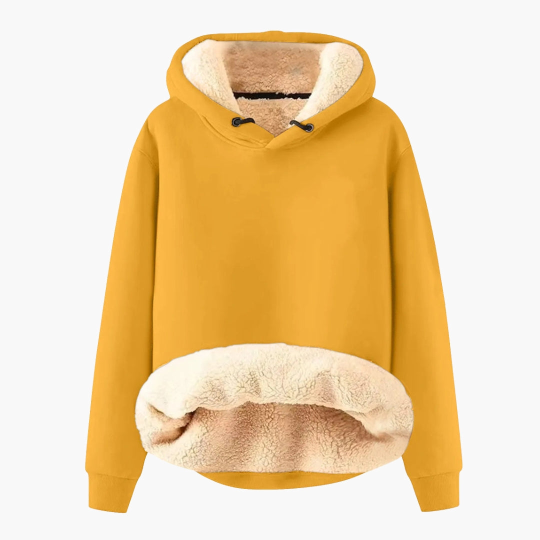 Sweat à Capuche Femme avec Doublure Sherpa
