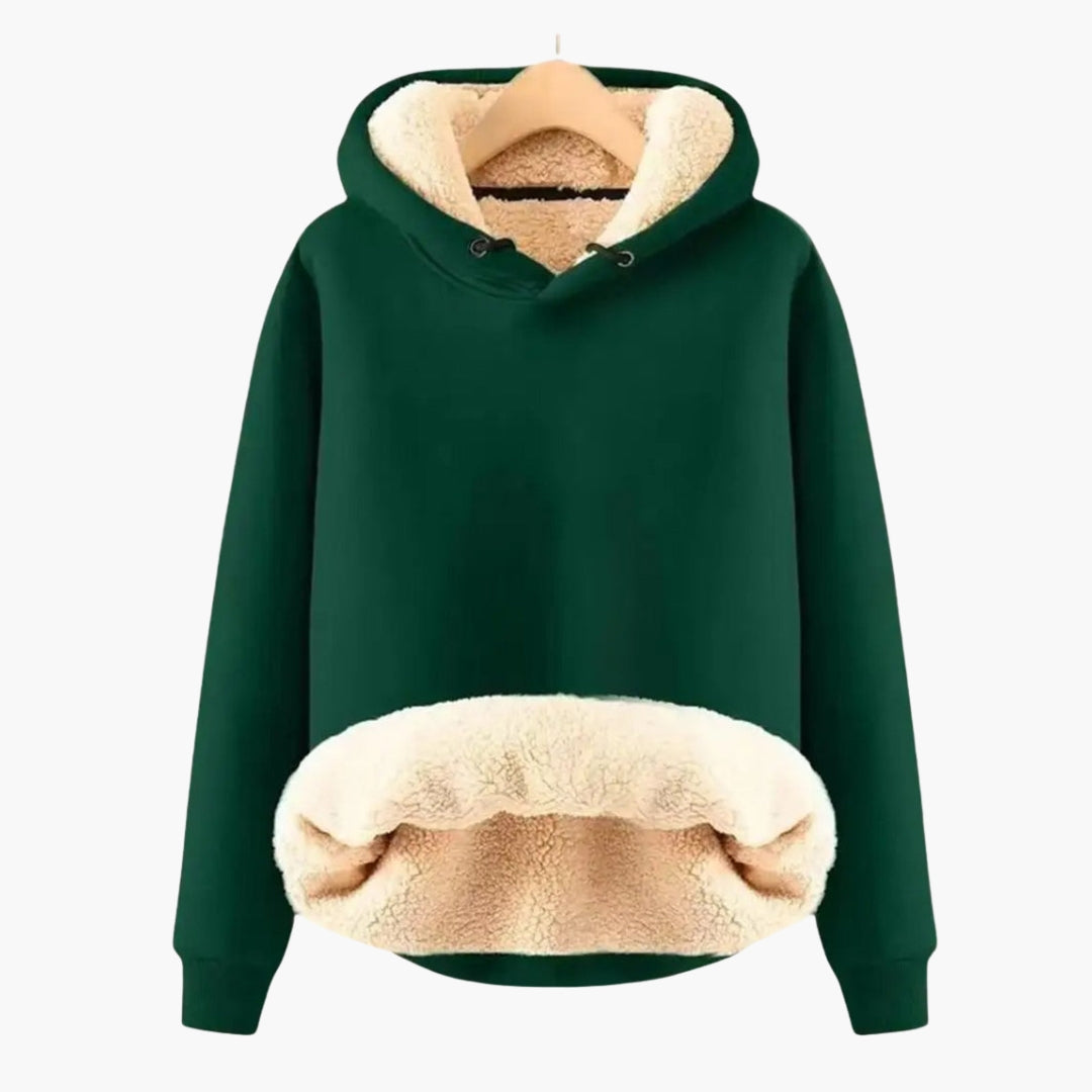 Sweat à Capuche Femme avec Doublure Sherpa