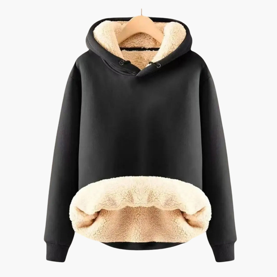 Sweat à Capuche Femme avec Doublure Sherpa