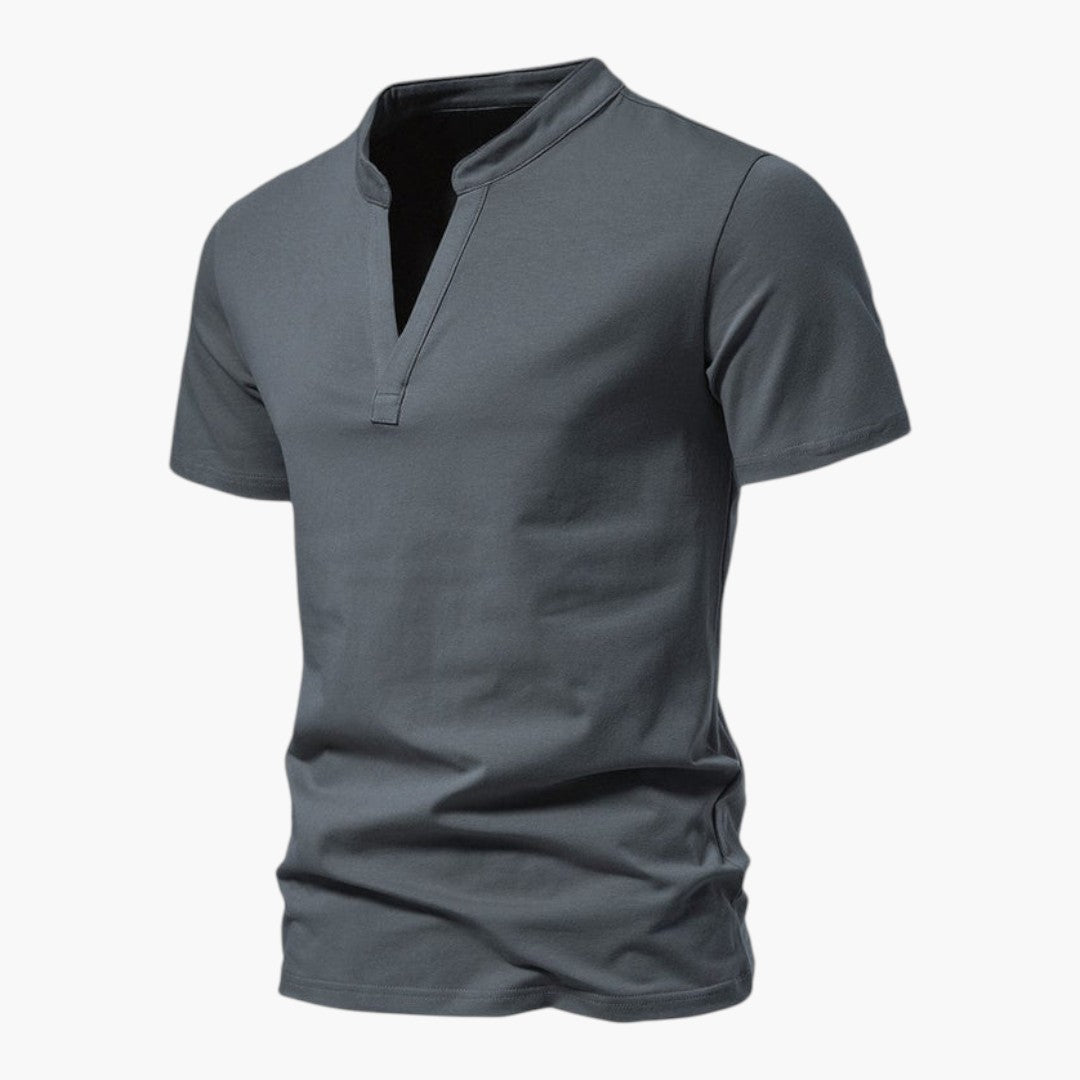 T shirt Homme a Col en V et Manches Courtes