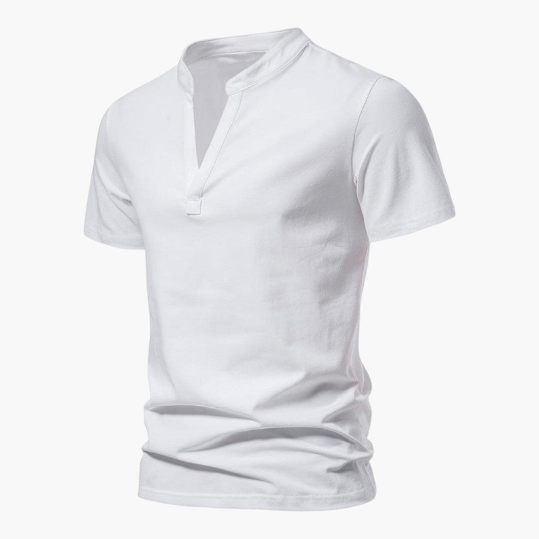 T shirt Homme a Col en V et Manches Courtes