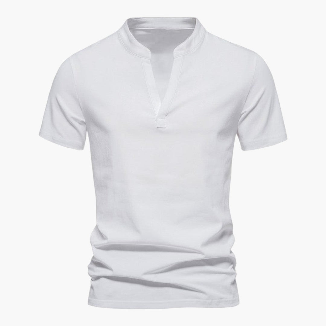 T shirt Homme a Col en V et Manches Courtes
