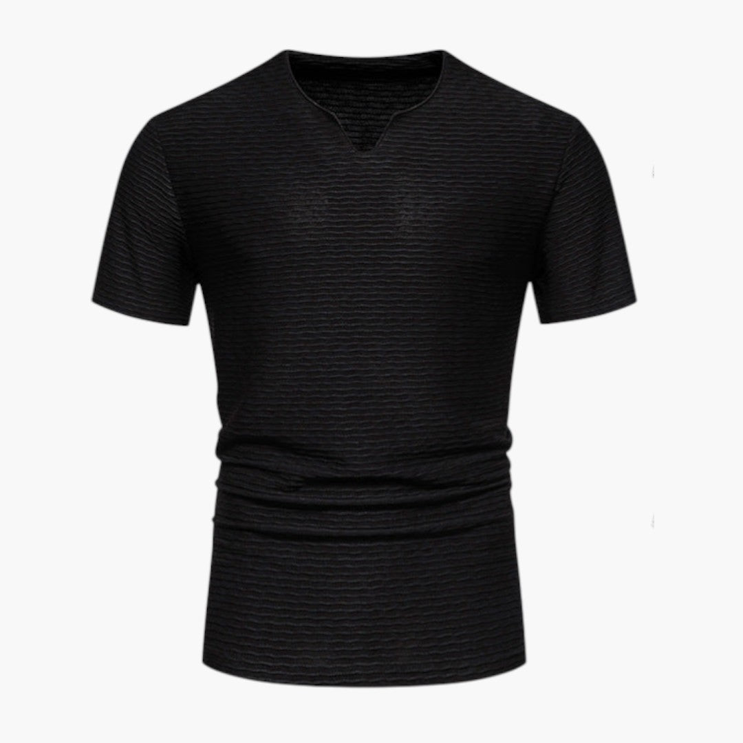 T shirt homme à surface ondulée texturée