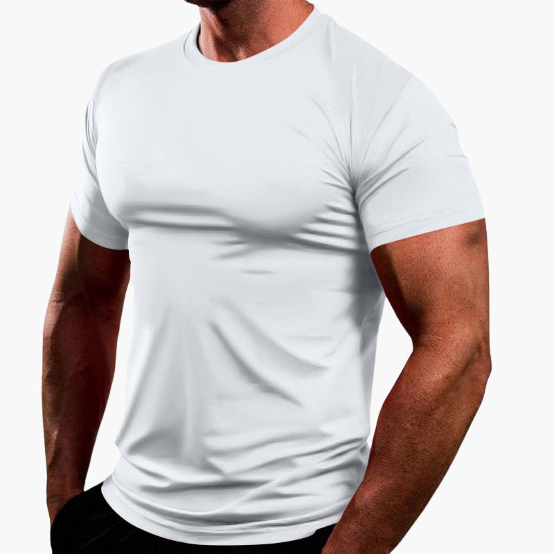 T shirt homme col rond manches courtes
