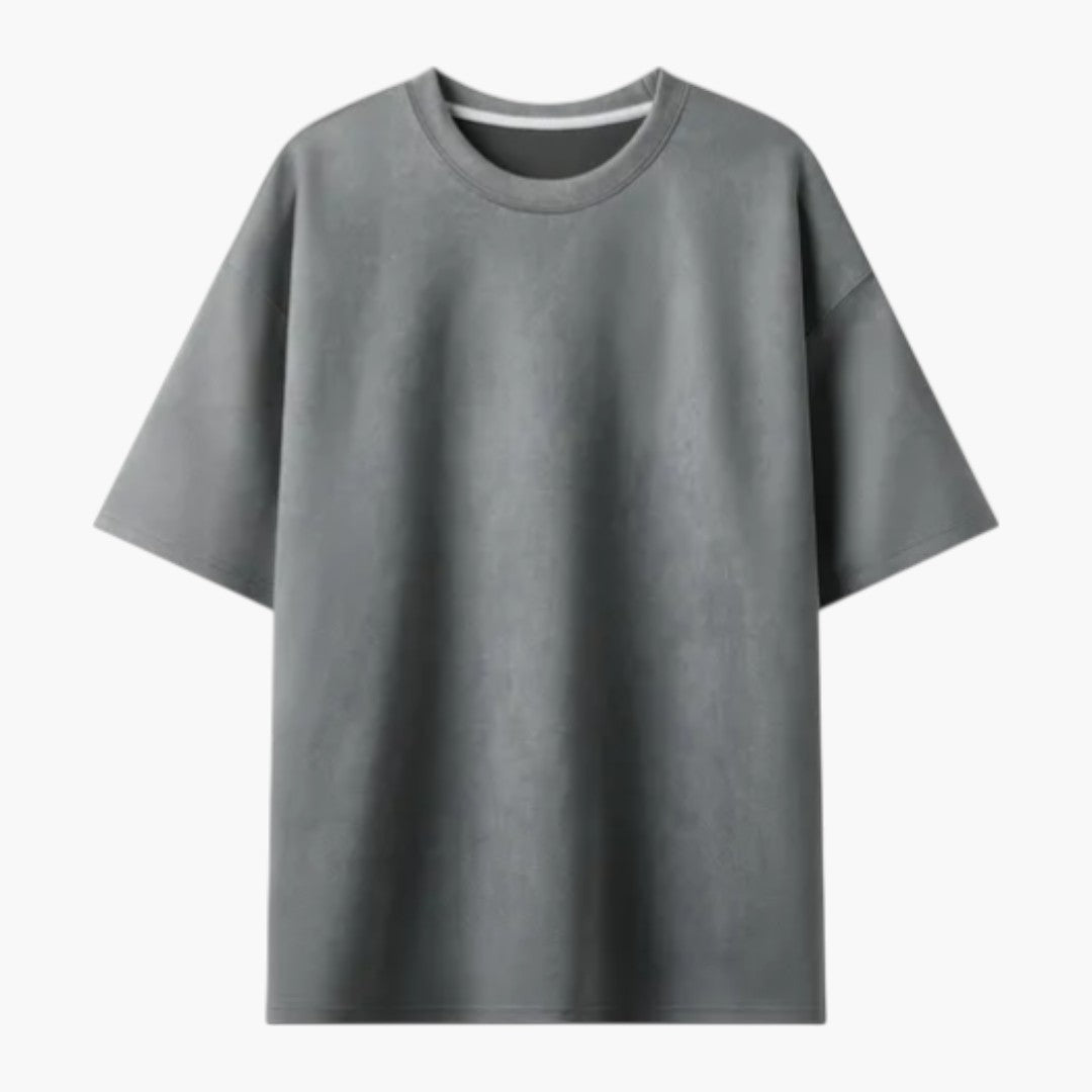 T shirt homme oversize à manches courtes avec col rond