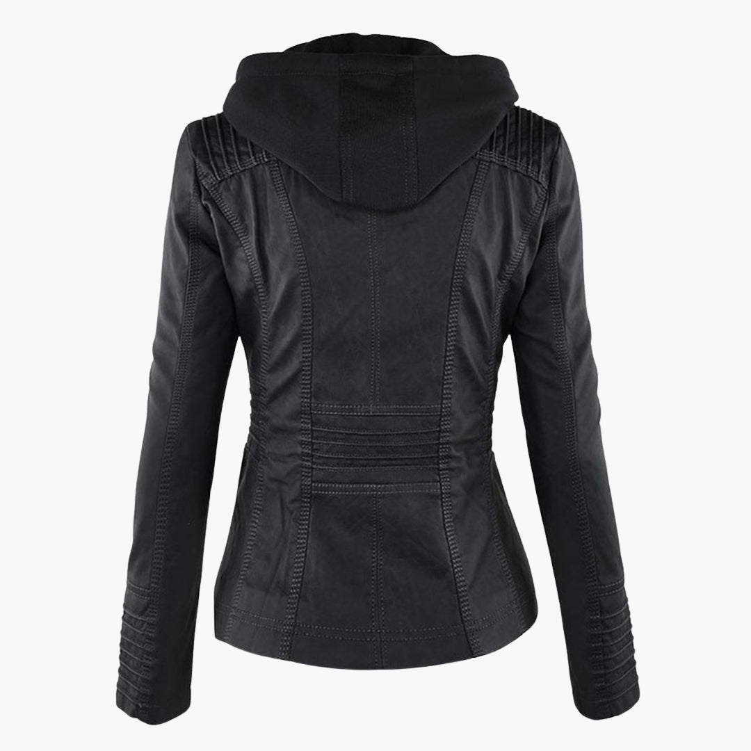 Giacca Donna con Cappuccio Rimovibile e Chiusura Lampo