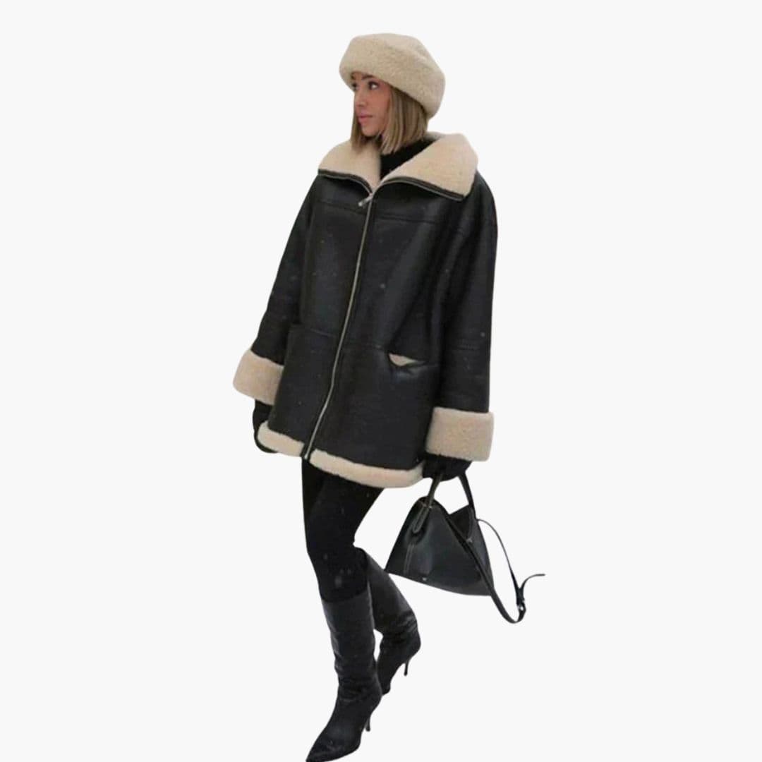 Women's Jacket with Wide Collar