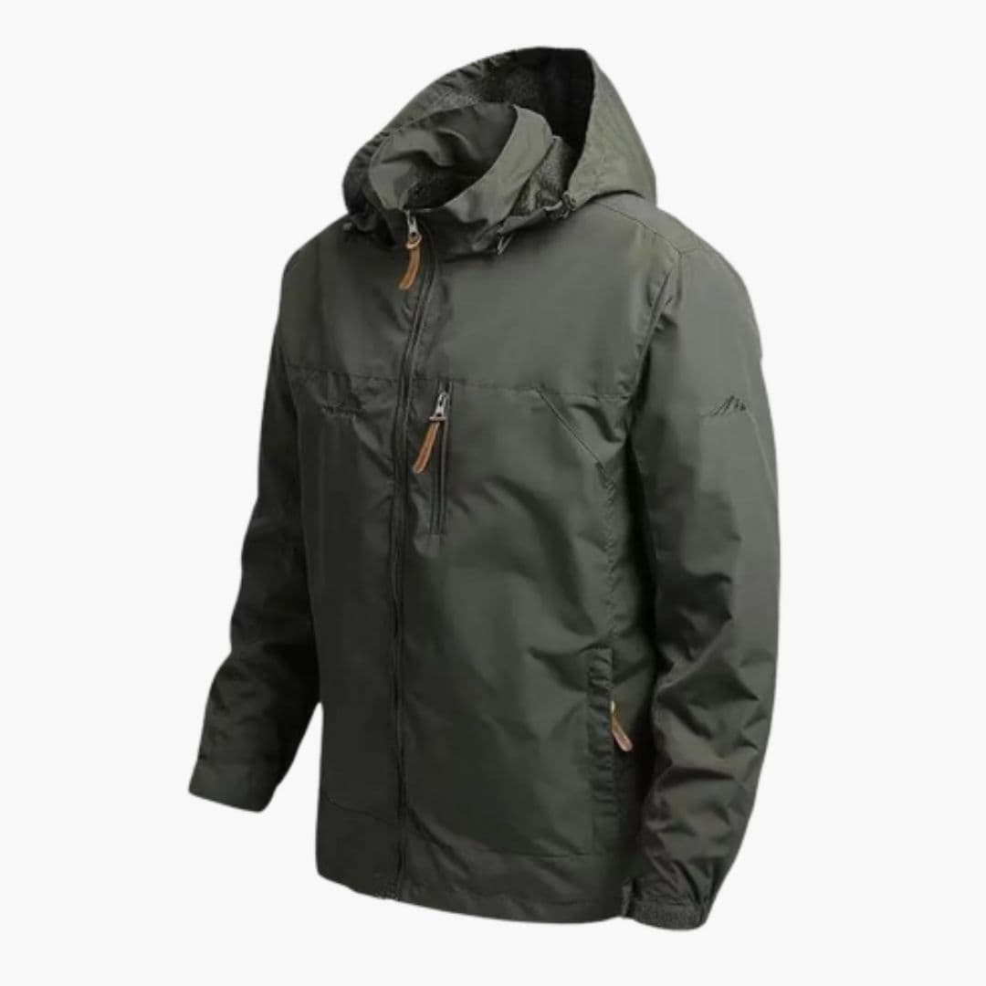 Veste Homme à Capuche avec Fermeture Zippée et Poches