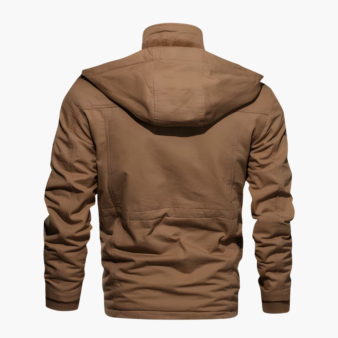 Veste Homme à Capuche avec Multiples Poches sur le Devant