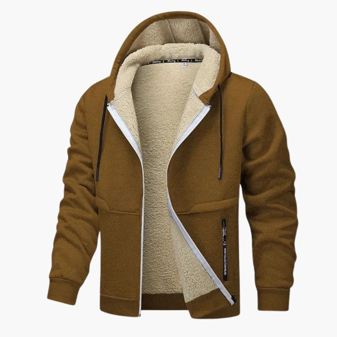 Veste à capuche homme avec doublure intérieure