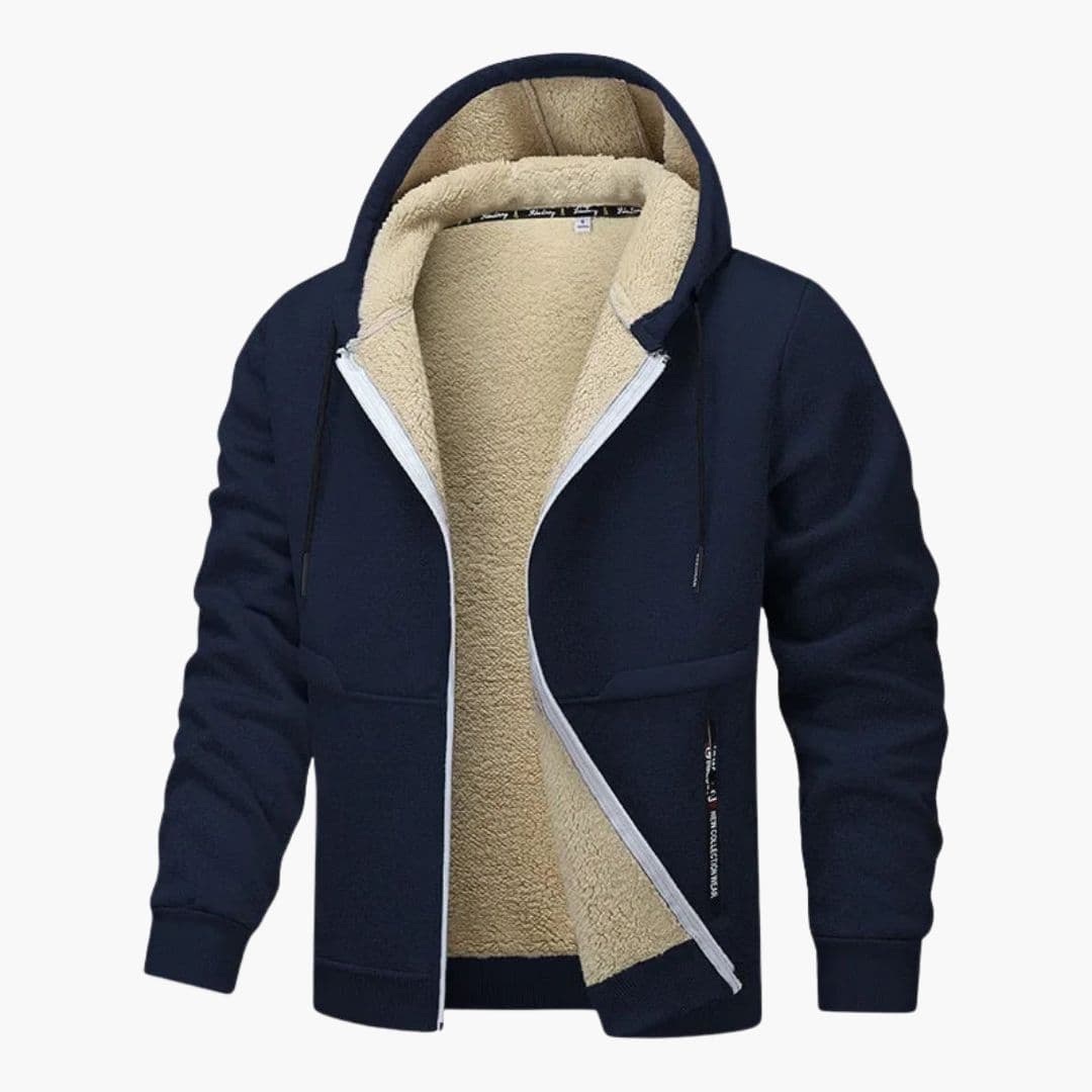 Veste à capuche homme avec doublure intérieure