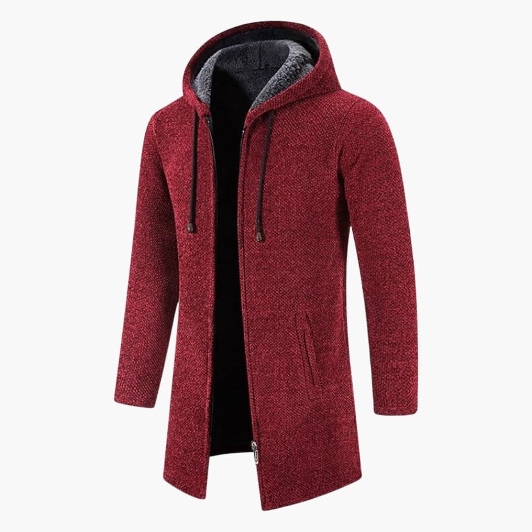 Veste à capuche pour homme avec manches longues