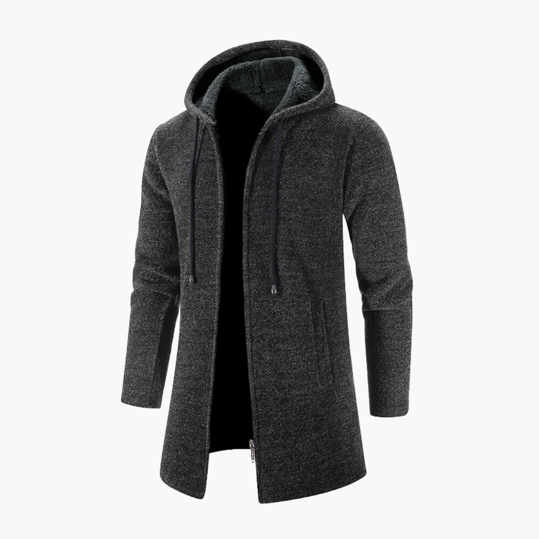 Veste à capuche pour homme avec manches longues