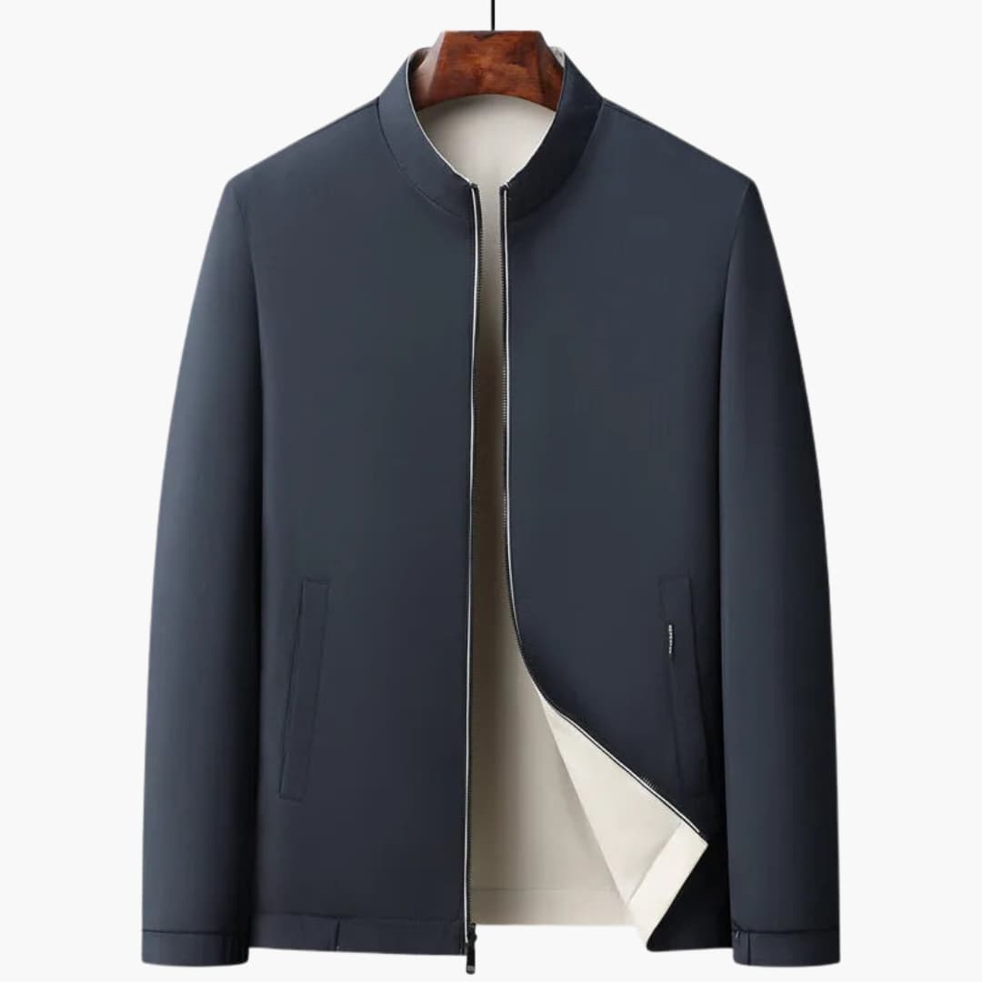 Veste bomber homme minimaliste zippée avec poches zippées