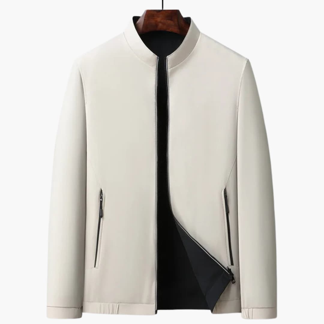 Veste bomber homme minimaliste zippée avec poches zippées